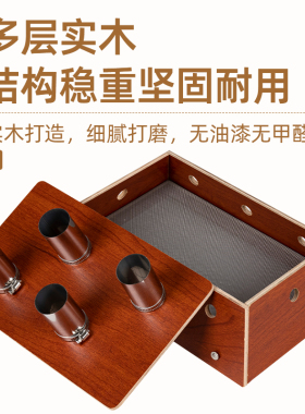 新款实木3厘米艾灸盒全身腰腹灸