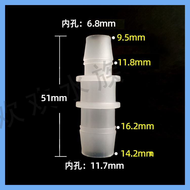 塑料直通 二通 直接/变径软管接头/变径直通宝塔接头转接头防水PP - 图0