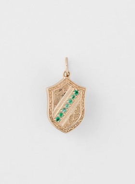 复古S925银镀14K金狮子座项链