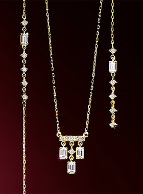 轻奢小众锆石枝形吊灯925银手链