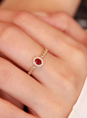 S925纯银复古女式戒指原创百搭