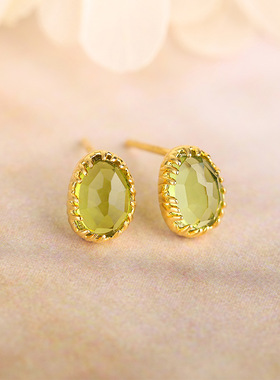 日式轻奢珠宝项链925纯银镀14K金