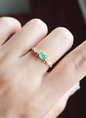 敦丽珠宝小众轻奢款S925银镀戒指