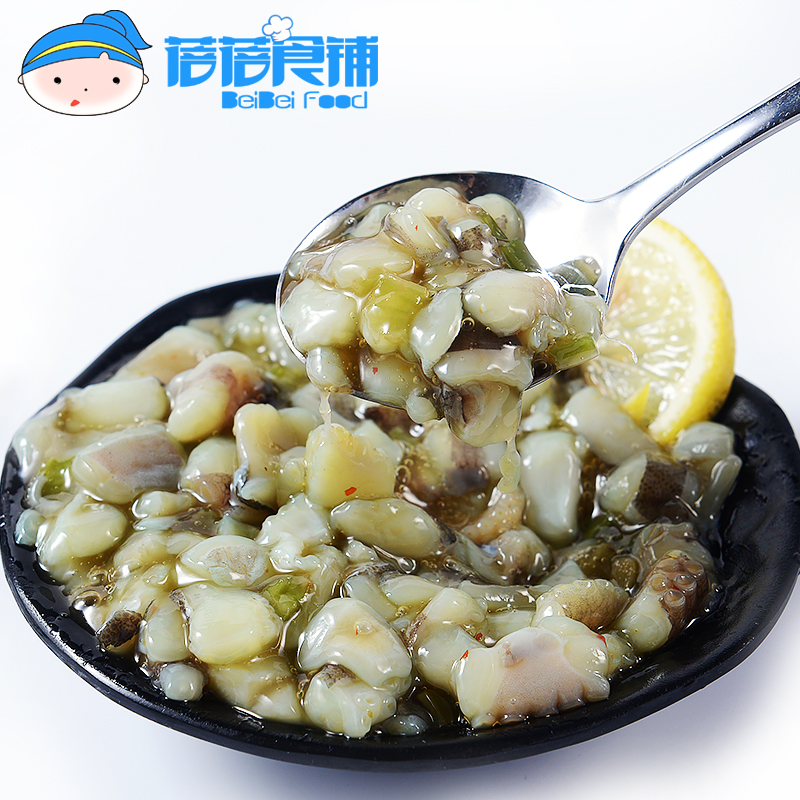 芥末章鱼150g小章鱼即食小菜日韩料理商用海鲜泡菜下酒菜八爪鱼-图0