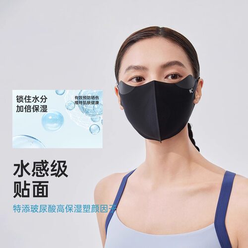 VVC防晒口罩女2026春夏新款护眼角玻尿酸透气3D立体全脸防紫外线 - 图1