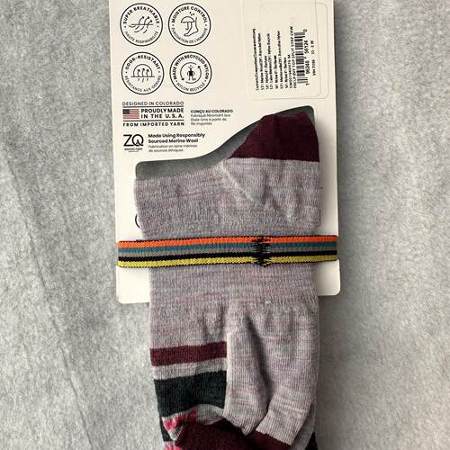 Smartwool Everyday Top Split Stripe零减震超薄中筒休闲羊毛袜 - 图2