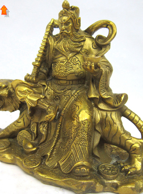 赵公明赵玄坛铜像武财神元帅纯铜