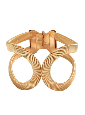 夸张不规则金属开口弹力手镯欧美个性手环轻奢级感手饰女