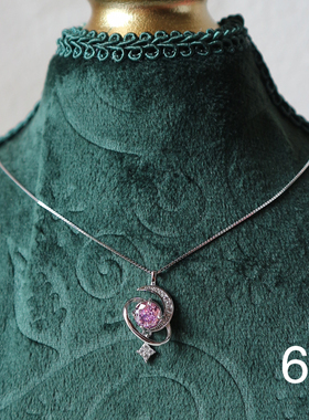 轻奢高品质气质日常百搭甜美冰花切925通体银精致项链带证书