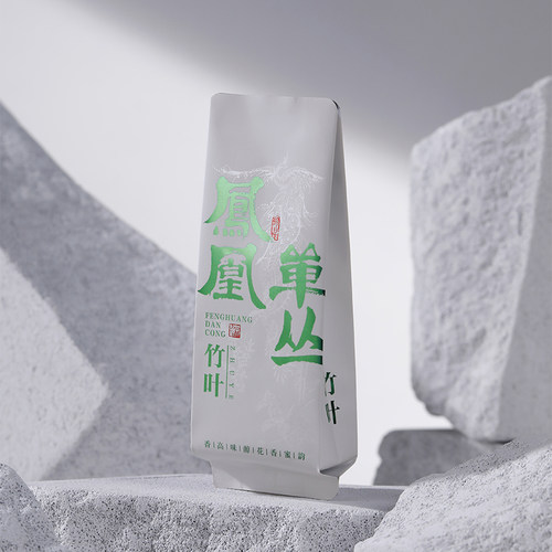 凤凰单丛鸭屎香通天香竹叶八仙宋种公版三色烫金小泡袋长款15厘米 - 图3