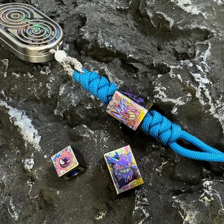 TiFire彩钛馆【幽灵耿鬼】卡通钛合金尾坠EDC伞绳吊坠尾绳坠刀坠,淘宝优惠券,粉丝福利购,淘宝优惠卷