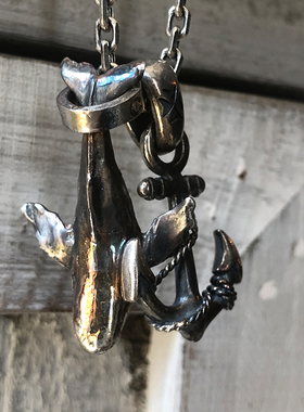 造物星球国潮原创项链船锚真金