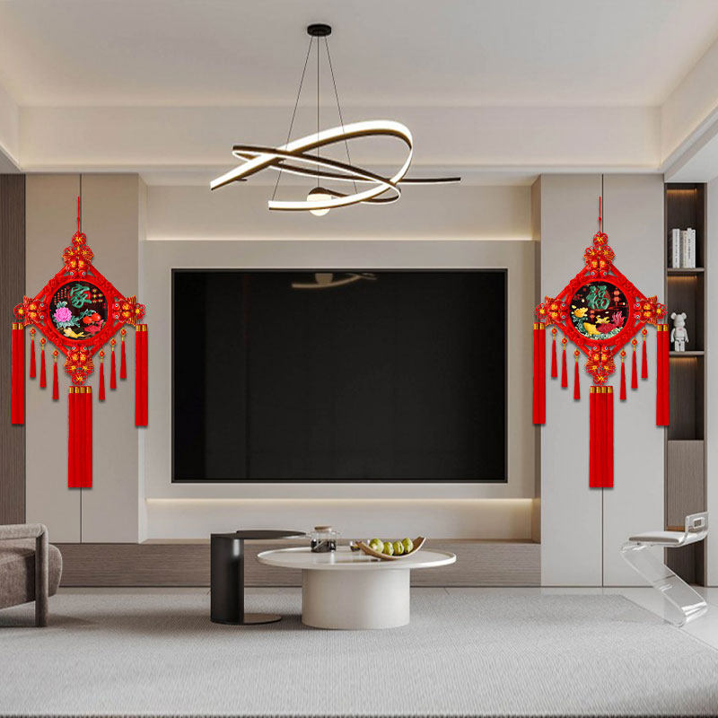 新款3D立体仿玉雕中国结挂件客厅玄关高档福字挂饰过年装饰品,淘宝优惠券,粉丝福利购,淘宝优惠卷