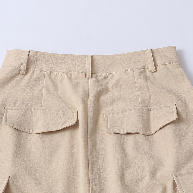 Summer ກະເປົ໋າ workwear ໃຫຍ່ slit slimming hip skirt
