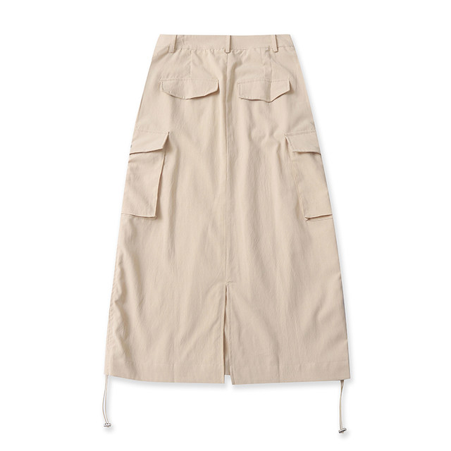 Summer ກະເປົ໋າ workwear ໃຫຍ່ slit slimming hip skirt