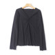 ພາກຮຽນ spring ແລະ summer ຄໍ V ແຂນຍາວ slimming knitted ຄົນອັບເດດ: ຂອງແມ່ຍິງ