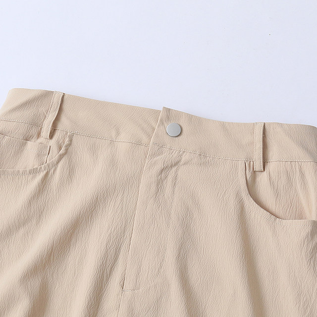 Summer ກະເປົ໋າ workwear ໃຫຍ່ slit slimming hip skirt