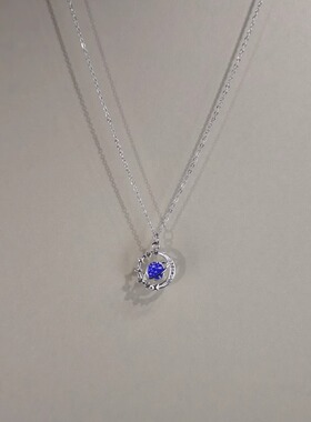 星球项链男女穿搭配饰品锁骨链