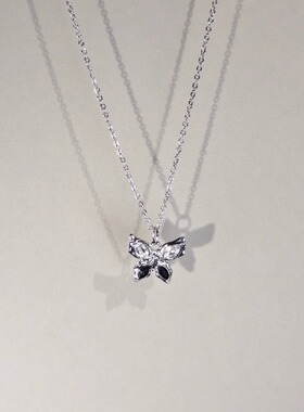 蝴蝶吊坠时尚小众精致锁骨链