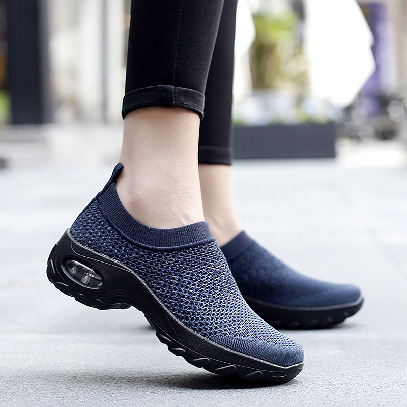 【断码清仓】减震镂空鞋妈妈鞋套脚懒人鞋透气厚底增高老人网面鞋,淘宝优惠券,粉丝福利购,淘宝优惠卷