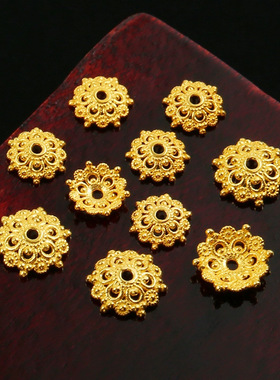 归真居沙金祥云花托隔片隔珠diy手链项链串珠手串配珠子手钏饰品