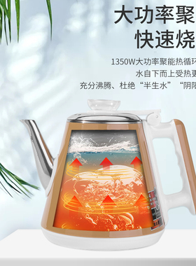 健浩304不锈钢茶吧机防烫水壶