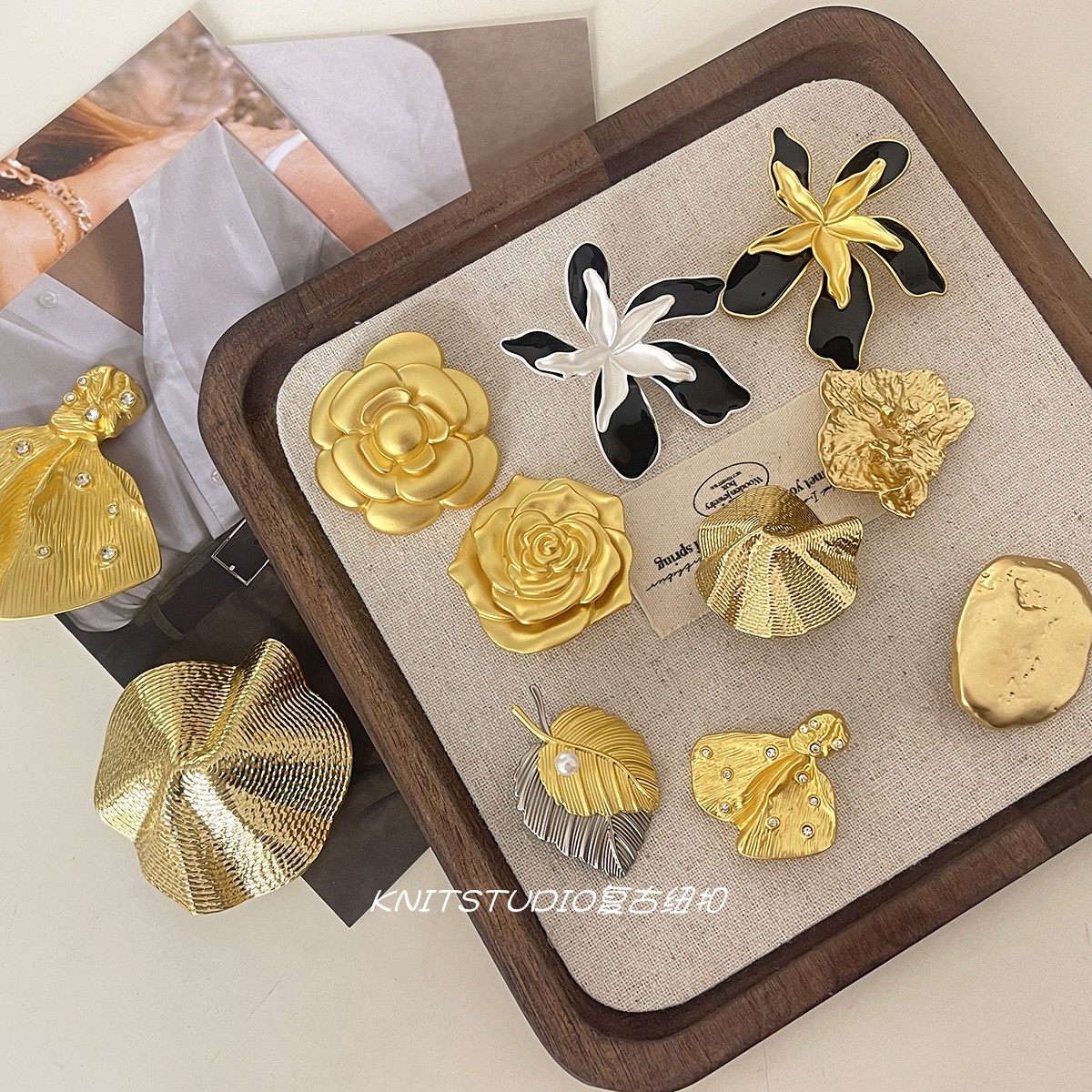 高级感小香风金色超大纽扣皮草大衣西服装饰扣风衣外套针织开衫扣,淘宝优惠券,粉丝福利购,淘宝优惠卷