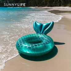 надувной круг 澳洲sunnylife儿童成人网红珍珠白天鹅浮圈浮排 充气游泳圈