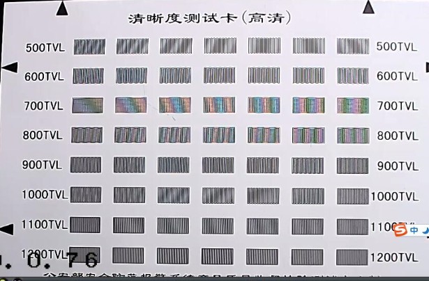 监控高清晰度测试卡公安部安全防范质量监督检验测试中心验收标准 - 图2