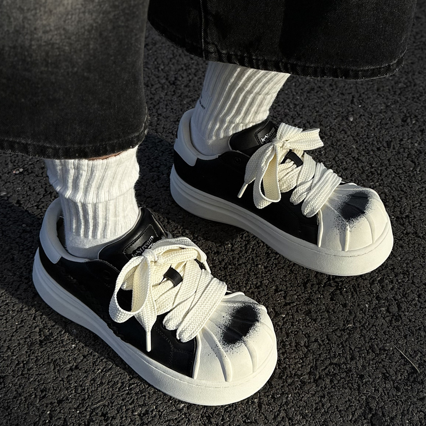 【丁程鑫 卓沅 梓渝同款】LeStream贝壳头厚底增高休闲鞋德比鞋女,淘宝优惠券,粉丝福利购,淘宝优惠卷