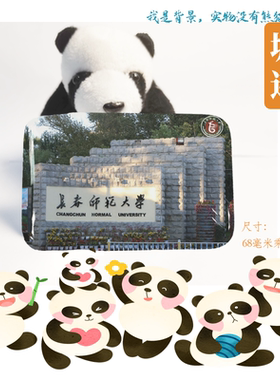 长春师范大学冰箱贴校徽长春师范大学纪念品校友伴手礼冰箱贴定制