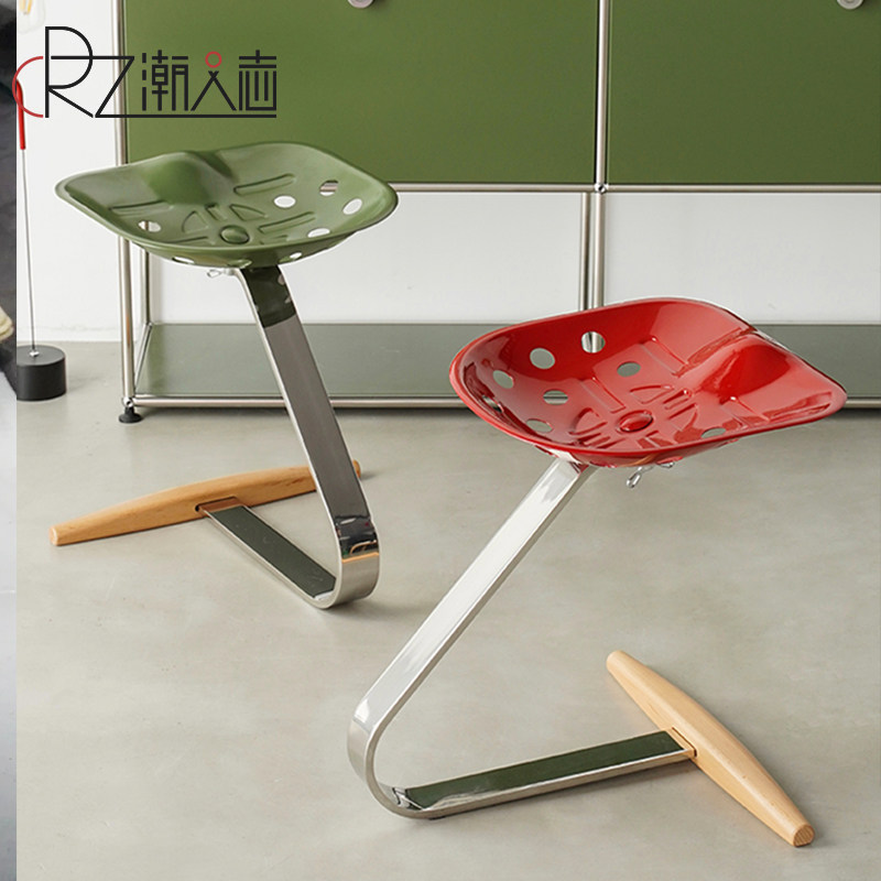 北欧Mezzadro拖拉机椅创意设计师不锈钢餐椅家用网红ins休闲椅子,淘宝优惠券,粉丝福利购,淘宝优惠卷