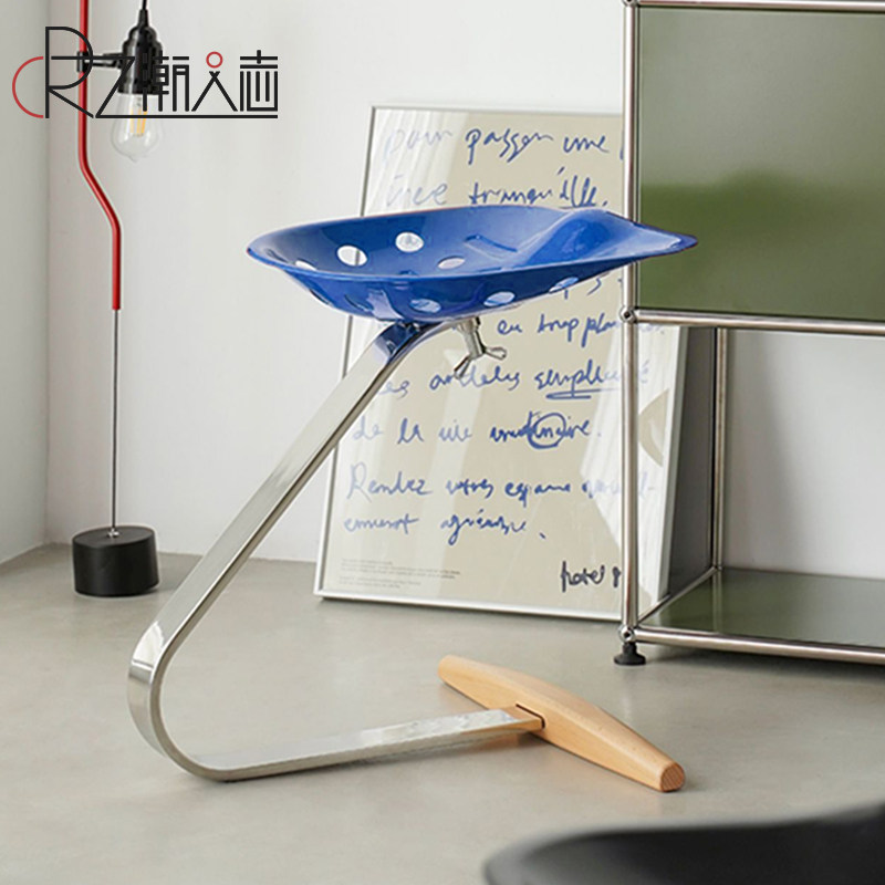 北欧Mezzadro拖拉机椅创意设计师不锈钢餐椅家用网红ins休闲椅子,淘宝优惠券,粉丝福利购,淘宝优惠卷