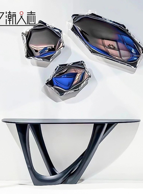 不锈钢气球镜水滴镜现代艺术摆件