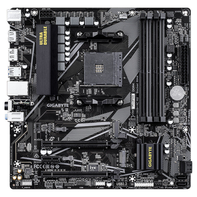技嘉A520M超耐久B450M B550M K DS3H AC R2 WIFI AORUS ELITE小雕