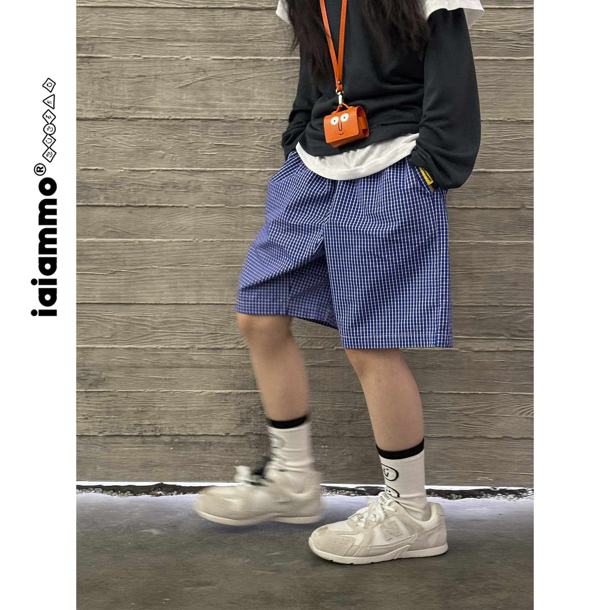 iaiammo25夏新原创设计韩版miu风洋气男女中大儿童装格子短裤短裙,淘宝优惠券,粉丝福利购,淘宝优惠卷