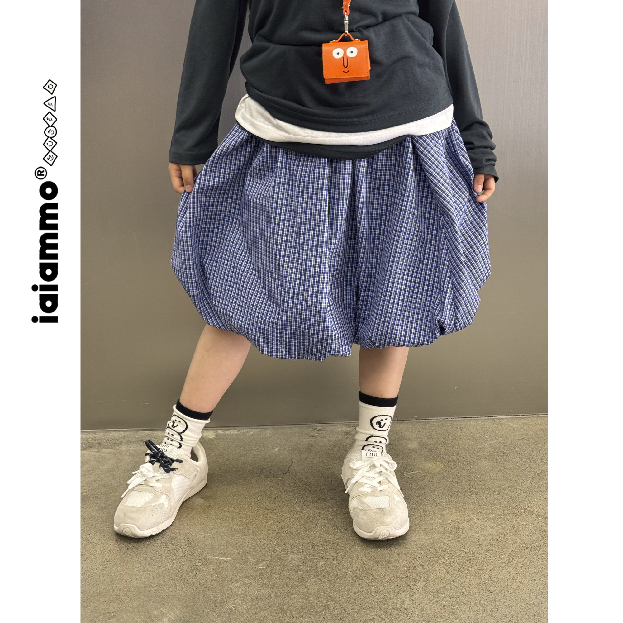 iaiammo25夏新原创设计韩版miu风洋气男女中大儿童装格子短裤短裙,淘宝优惠券,粉丝福利购,淘宝优惠卷