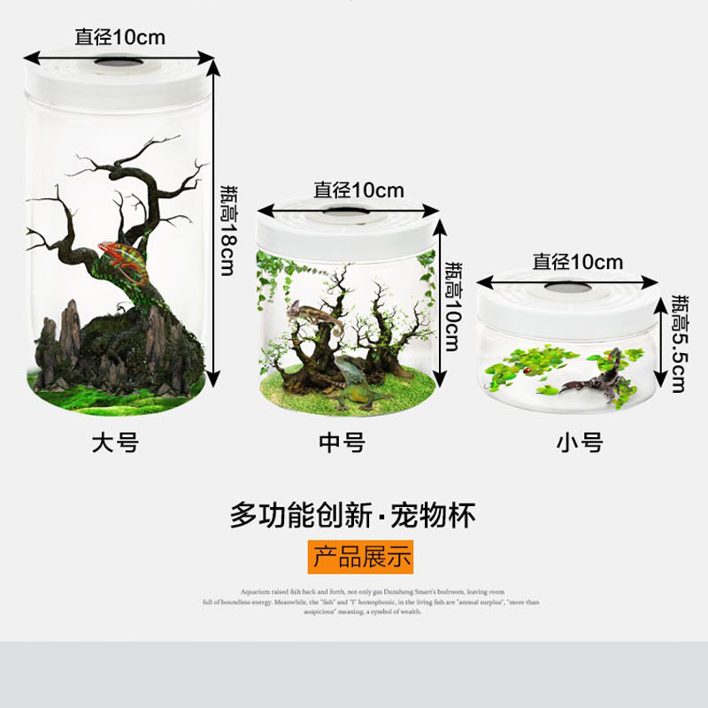 1450ml大号透明透气养虫罐昆虫宠物爬虫蚊子萤火虫饲养蝈蝈罐瓶 - 图3