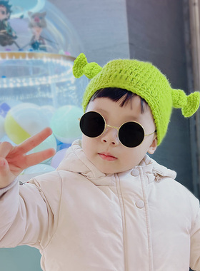 搞怪男女四季痞幼同款针织毛线帽