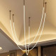 New soft decoration designer living room bedroom dining room chandelier