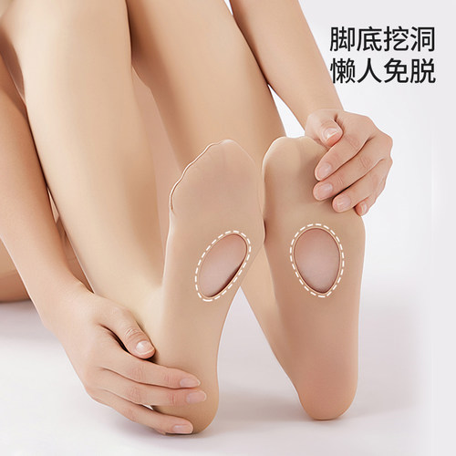 阿凡迪免脱连裤袜苹果臀收腹单层光腿神器一体光腿神器打底裤袜冬 - 图0