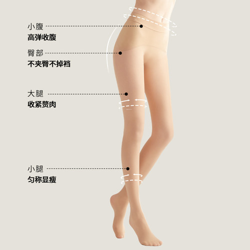 阿凡迪免脱连裤袜苹果臀收腹单层光腿神器一体光腿神器打底裤袜冬 - 图1