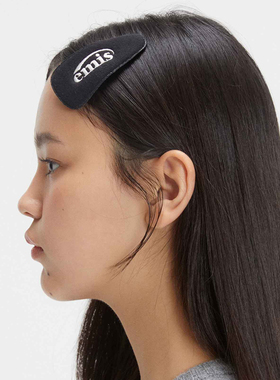 韩国emis针织宽发夹发饰简约边夹多色可选发卡甜美少女心侧边夹