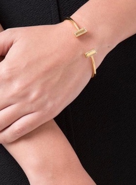 欧美手镯小众水钻小众设计女