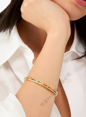 ks Ring It Up Pave Bangle 新款单排钻个性手镯现货发售