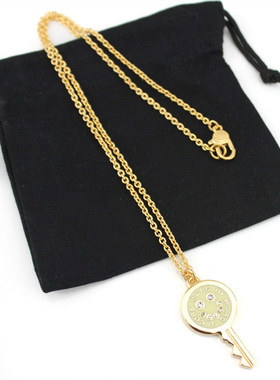 现货marc欧美小众设计女笑脸项链