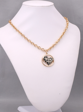 vintage欧美项链gues合金