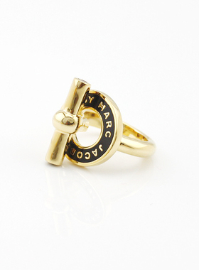 欧美字母戒指配饰三色入小马徽章