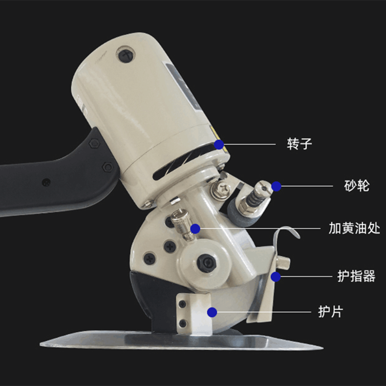 正宗乐江YJ-90B圆刀电剪刀 手推圆刀裁剪机 电动圆刀 裁布机 乐江 - 图0