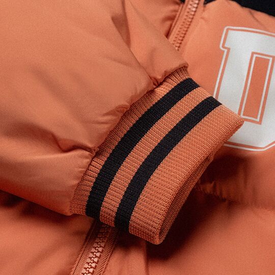 361 chaqueta de plumón corta para hombre con cuello levantado y plumón de pato